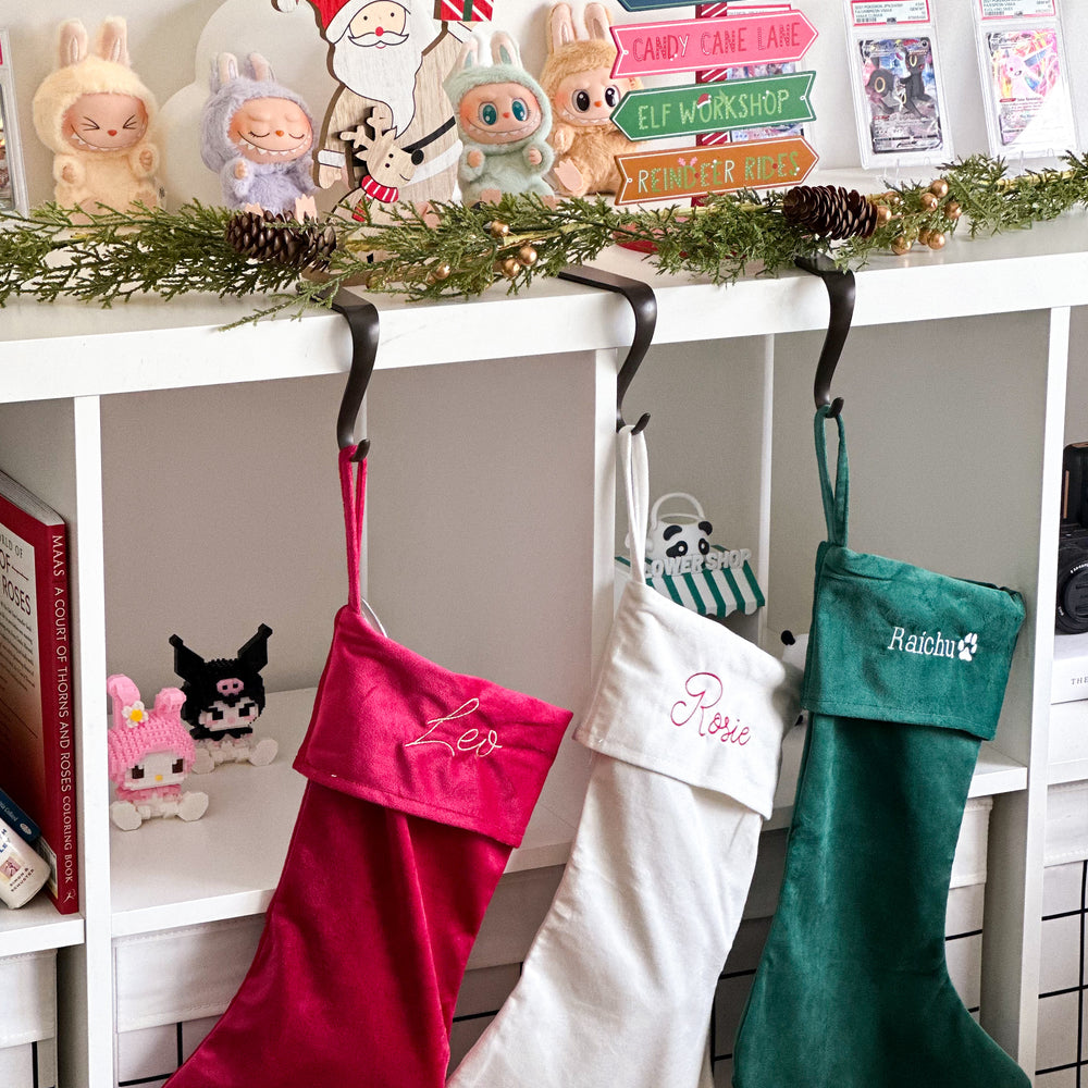 PERSONALISED | VELVET SANTA STOCKING