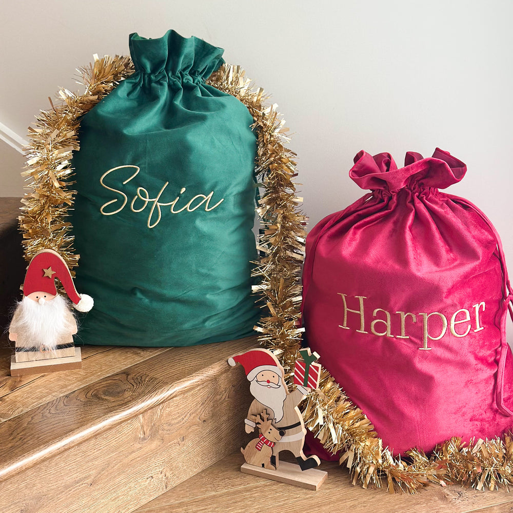 
                  
                    PERSONALISED | VELVET SANTA SACK
                  
                