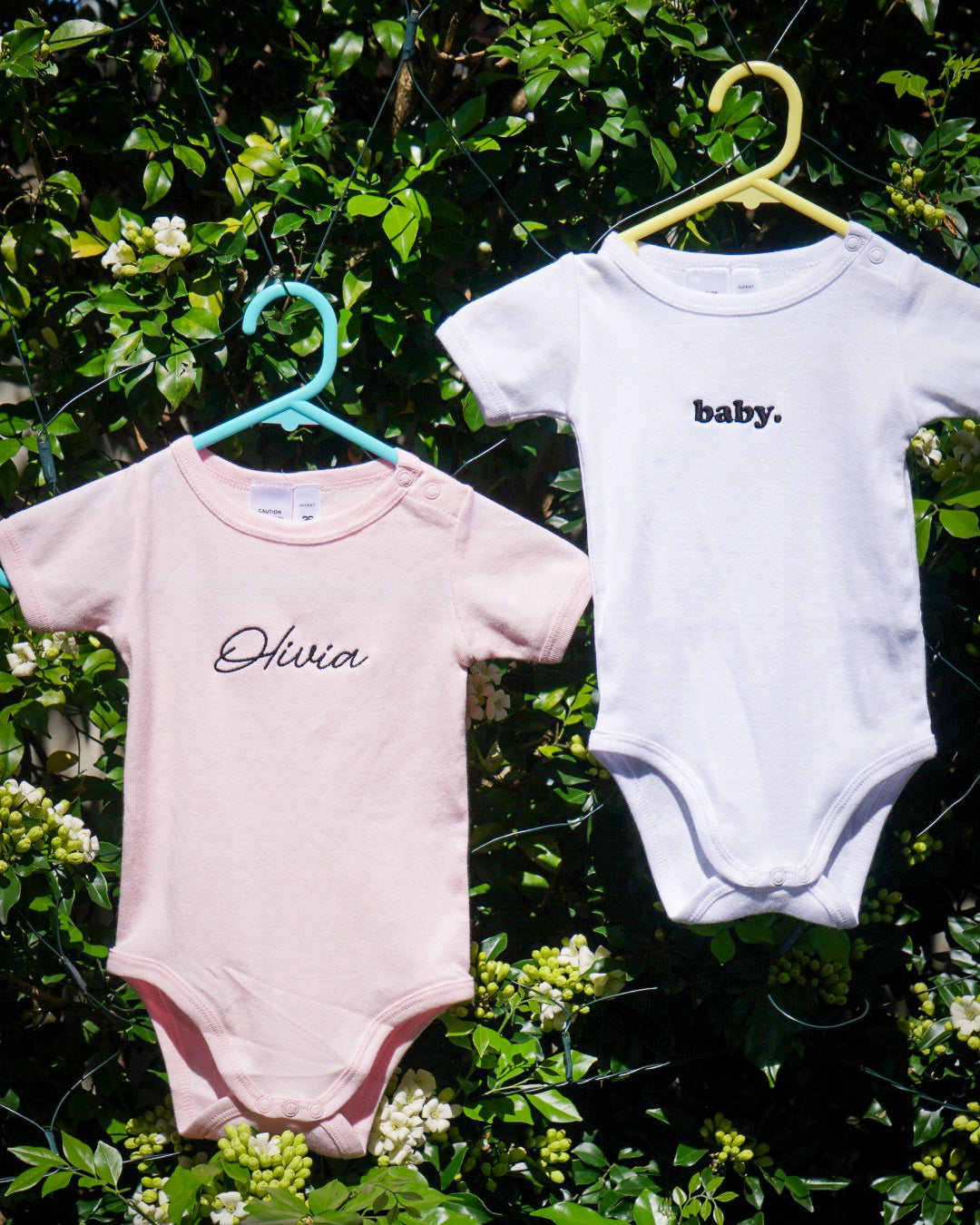 CUSTOM TEXT | BABY S/S ONESIE