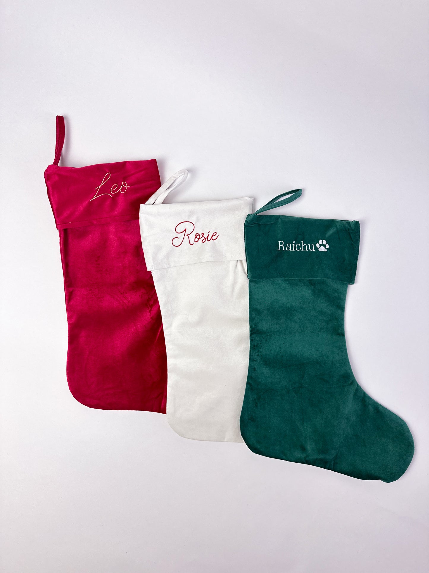 PERSONALISED | VELVET SANTA STOCKING