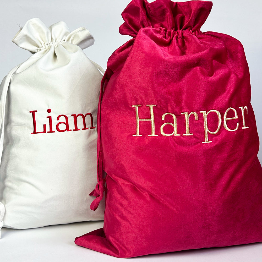 
                  
                    PERSONALISED | VELVET SANTA SACK
                  
                