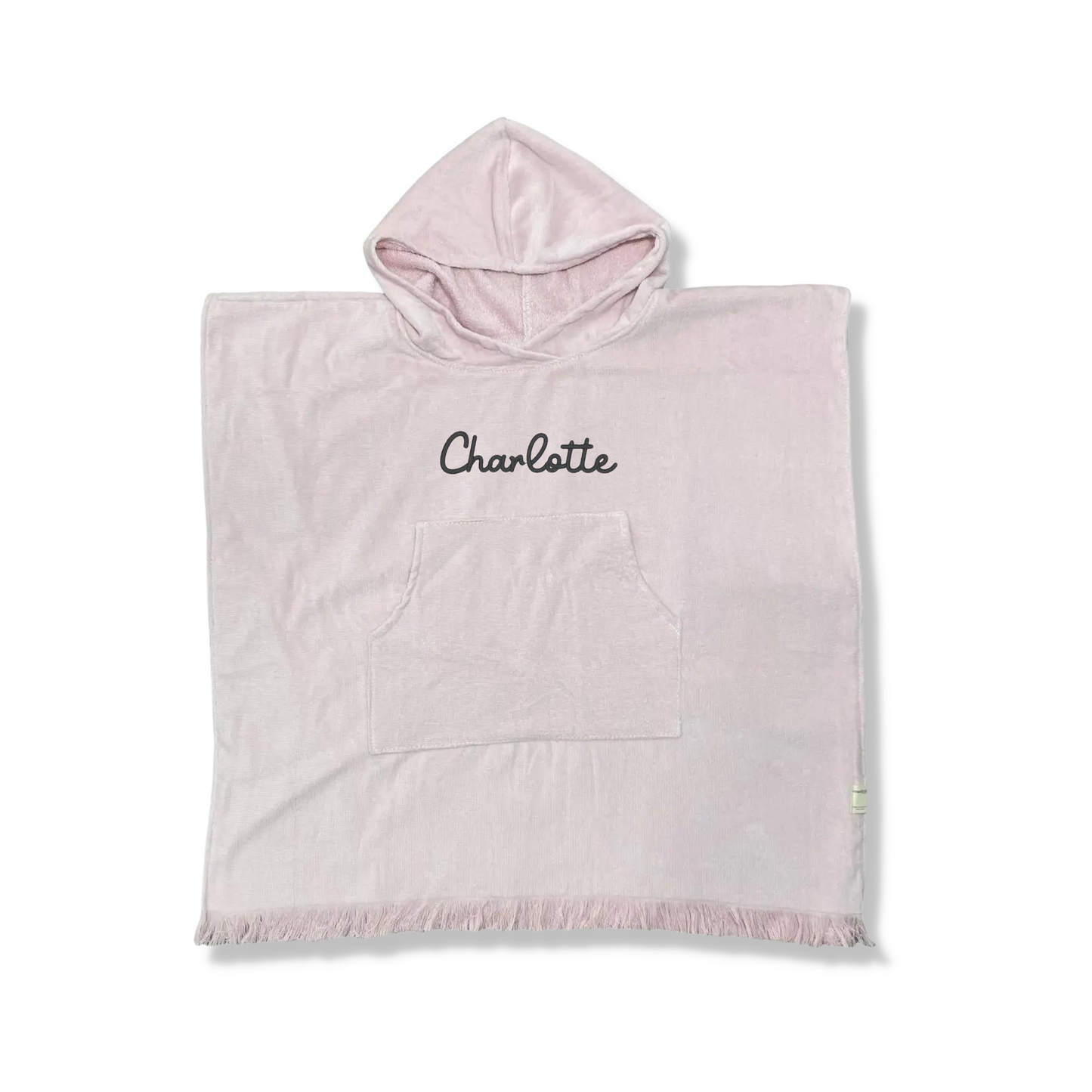 PERSONALISED | KIDS HOODED BEACH TOWEL (PINK)